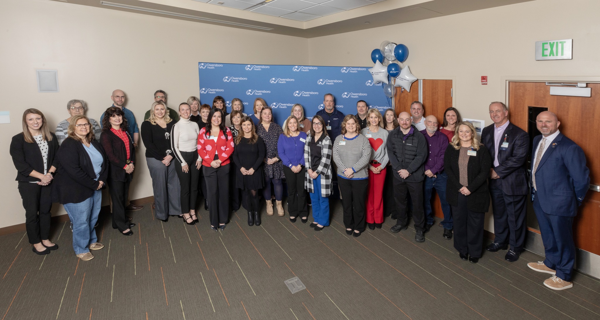 group photo from announcement event